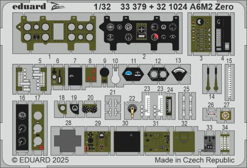 Go to product Eduard 33379 - 1:32 A6M2 Zero