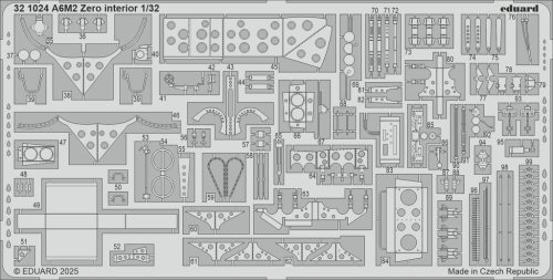 Go to product Eduard 321024 - 1:32 A6M2 Zero interior