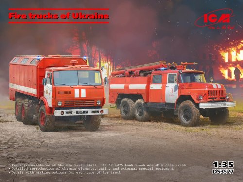 Go to product ICM DS3527 - 1:35 Fire Trucks of Ukraine