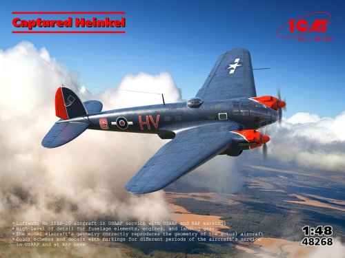 Go to product ICM 48268 - 1:48 Captured Heinkel