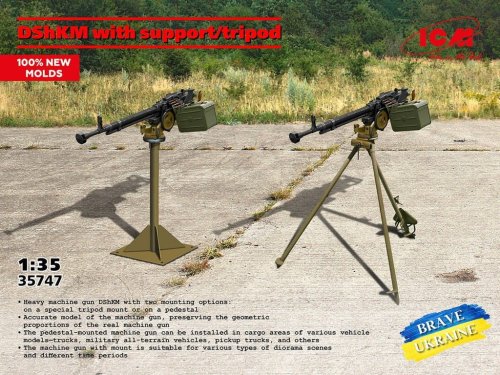 Go to product ICM 35747 - 1:35 DShKM with Support / Tripod