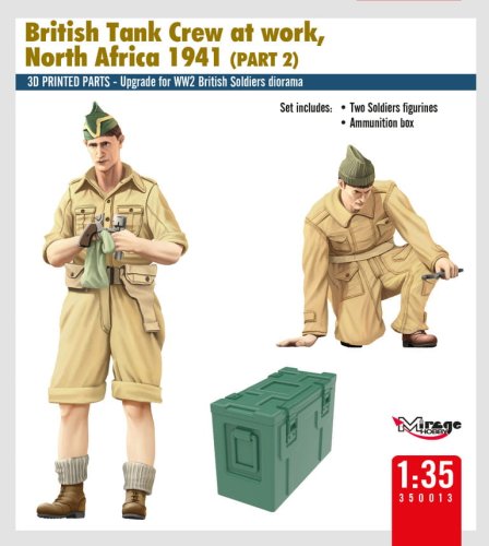 Go to product Mirage 350013 - 1:35 British Tank Crew at Work, North Africa 1941 Part 2