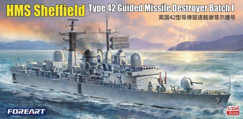 Go to product Fore Art 3001 - 1:350 HMS Sheffield Type 42 Guided Missile Destroyer Batch I