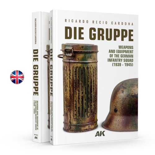 Go to product AK Interactive 130025 - Die Gruppe - Weapons and Equipment of the German Infantry Squad 1939 - 1945