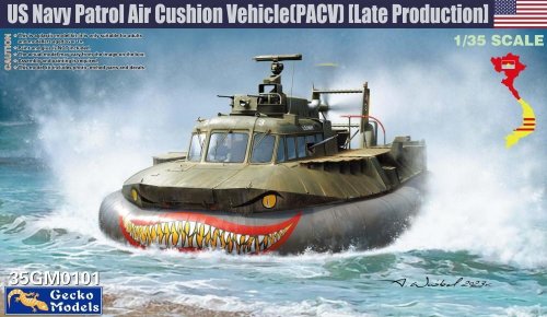 Go to product Gecko Models 35GM0101 - 1:35 US Navy Patrol Air Cushion Vehicle PACV Late Production
