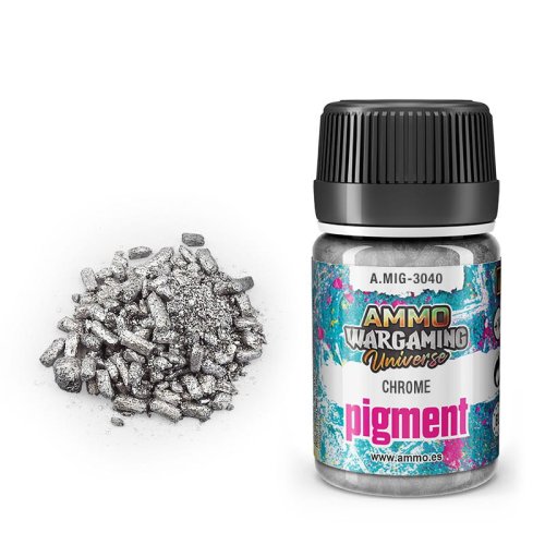 Go to product Ammo Mig 3040 - Chrome Pigment 35 ml