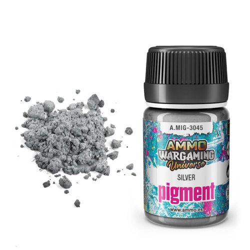 Go to product Ammo Mig 3045 - Silver Pigment 35 ml