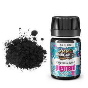 Ammo Mig 3052 - Carbonized Black Pigment 35 ml