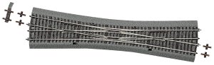 Roco 42549 H0 - Rozjazd krzyżowy DKW10 RocoLine z gumowym nasypem