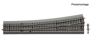 Roco 42582 H0 – WL10 Left-hand Turnout, RocoLine with rubber bedding
