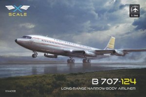 X-Scale 144008 - 1:144 B707-124 Long Range Narrow Body Airliner