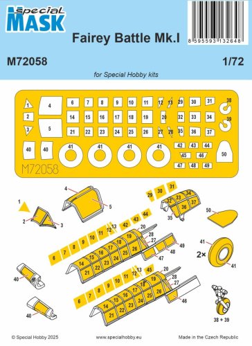 Go to product Special Hobby M72058 - 1:72 Fairey Battle Mk.I Mask