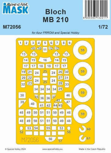 Go to product Special Hobby M72056 - 1:72 Bloch MB.210 Mask