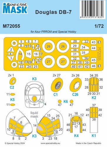 Go to product Special Hobby M72055 - 1:72 DB-7 Mask