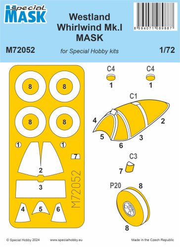 Go to product Special Hobby M72052 - 1:72 Westland Whirlwind Mk.I Mask