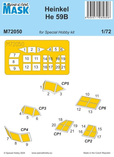 Go to product Special Hobby M72050 - 1:72 Heinkel He 59B Mask