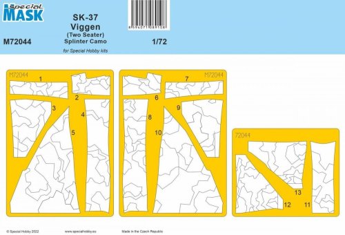 Go to product Special Hobby M72044 - 1:72 SK-37 Viggen (Two Seater) Splinter Camo Mask