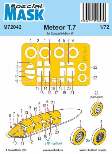Go to product Special Hobby M72042 - 1:72 Gloster Meteor Mk.7 Mask
