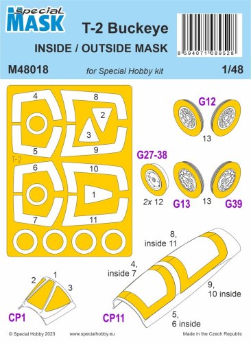 Go to product Special Hobby M48018 - 1:48 T-2 Buckeye Mask