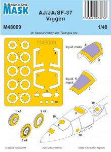 Special Hobby M48009 - 1:48 AJ/JA/SF-37 Viggen Mask