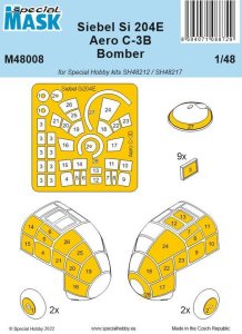 Special Hobby M48008 - 1:48 Siebel Si 204E/Aero C-3B Bomber Mask