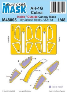 Special Hobby M48005 - 1:48 AH-1G Cobra Mask