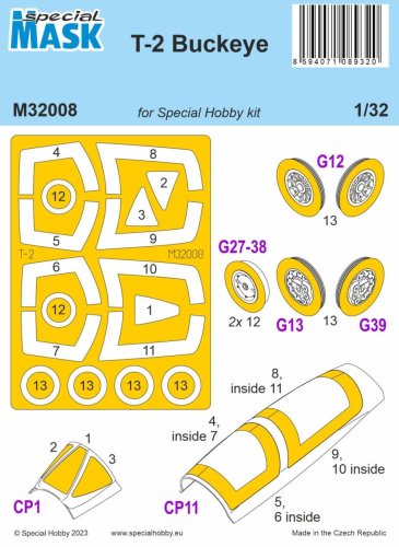 Go to product Special Hobby M32008 - 1:32 T-2 Buckeye Mask