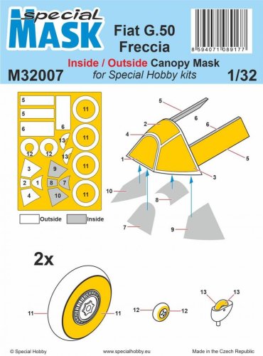 Go to product Special Hobby M32007 - 1:32 Fiat G.50 Freccia Mask