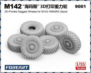 Fore Art 9001 - 1:35 M142 HIMARS 3D-Printed Sagged Wheels 6pcs