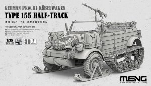 Meng Model VS018 - 1:35 German Pkw.K1 Kübelwagen Type 155 Half-Track