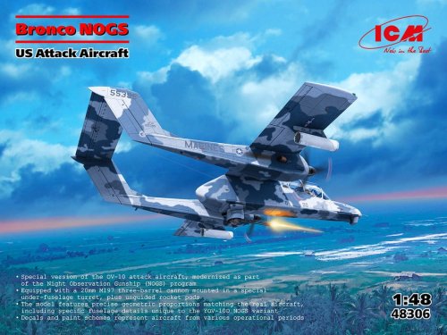 Go to product ICM 48306 - 1:48 Bronco NOGS US Attack Aircraft