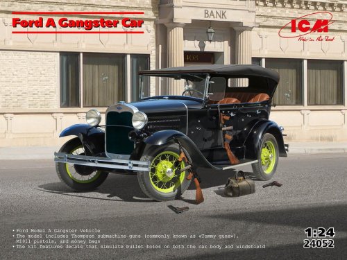 Go to product ICM 24052 - 1:24 Ford A Gangster Car