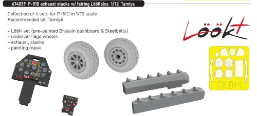 Go to product Eduard 674039 - 1:72 P-51D exhaust stacks w/ fairing LööKplus