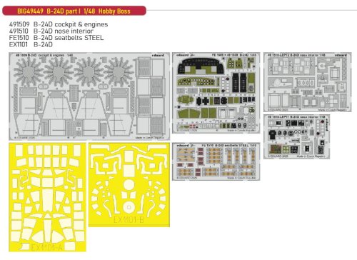 Go to product Eduard BIG49449 - 1:48 B-24D part I