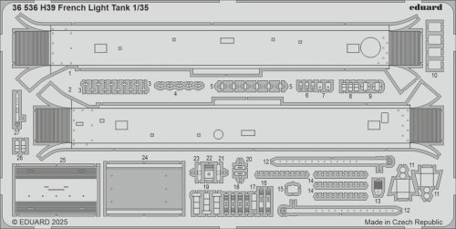 Go to product Eduard 36536 - 1:35 H39 French Light Tank