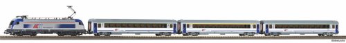 Go to product PIKO 57116 H0 - PKP Intercity electric train with EU44 Husarz locomotive and 3 PKP IC carriages, ep. VI