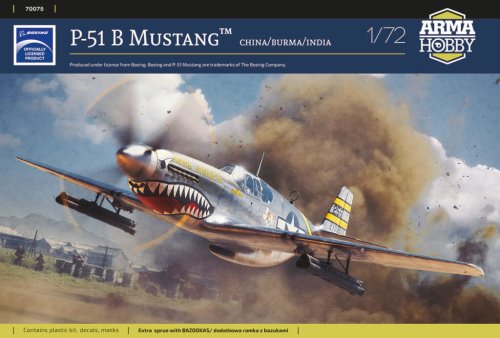 Go to product Arma Hobby 70075 - 1:72 P-51B Mustang China/Burma/India