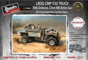 Thunder Model 35312 - 1:35 LRDG CMP F30 Truck w/ Ordnance 37 mm MKI Bofors Gun Limited Bonus Edition