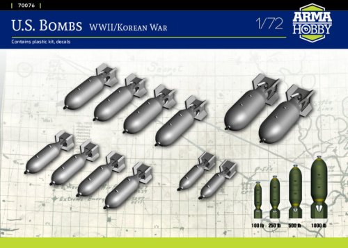 Go to product Arma Hobby 70076 - 1:72 U.S. Bombs WWII / Korean War