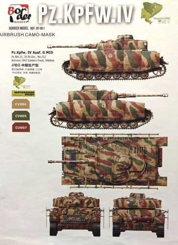 Go to product BORDER BD0108 - 1:35 Pz.Kpfw IV G/H - masking sheet #4