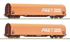Roco 6600161 – Set of 2 SNCF Rilns Covered Freight Cars, ep.IV-V