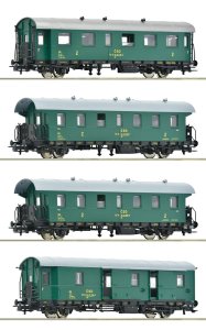Roco 6200088 H0 - Set of 4 CSD Passenger Coaches, ep.IV