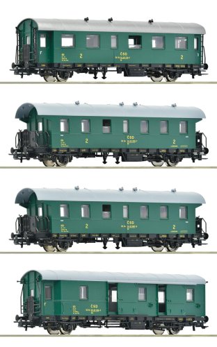 Go to product Roco 6200088 H0 - Set of 4 CSD Passenger Coaches, ep.IV