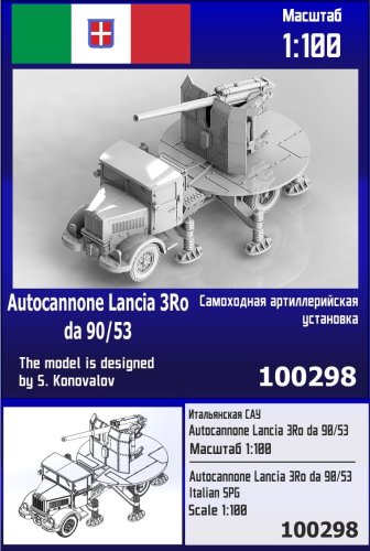 Go to product Zebrano Z100-298 - 1:100 Autocannone Lancia 3Ro da 90/53