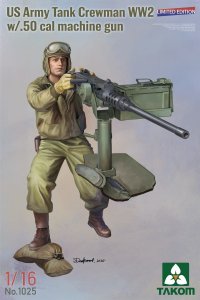 Takom 1025 - 1:16 US Army Tank Crewman WW2 w/ .50 cal Machine Gun