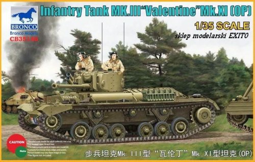 Go to product BRONCO CB 35146 - 1:35 Infantry Tank Mk. III Valentine Mk.XI (OP)
