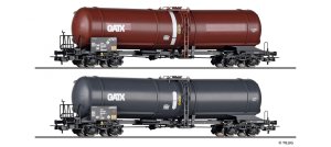 Tillig 70069 H0 - Set of Two Zans Tank Wagons, GATX, ep.VI