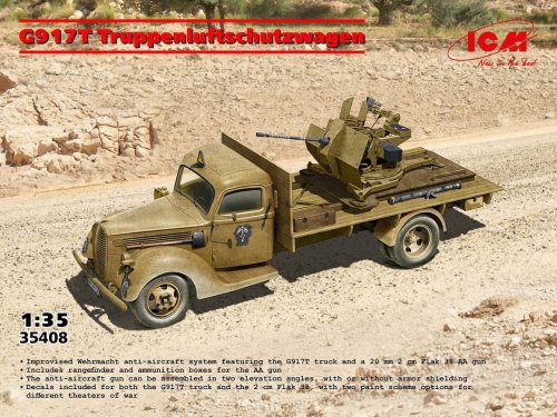 Go to product ICM 35408 - 1:35 G917T Truppenluftschutzwagen