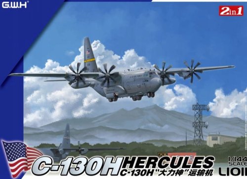 Go to product Great Wall Hobby 1011 - 1:144 USAF C-130H Hercules 2 in 1