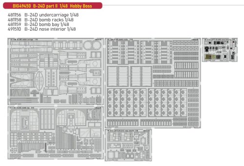 Go to product Eduard BIG49450 - 1:48 B-24D part II